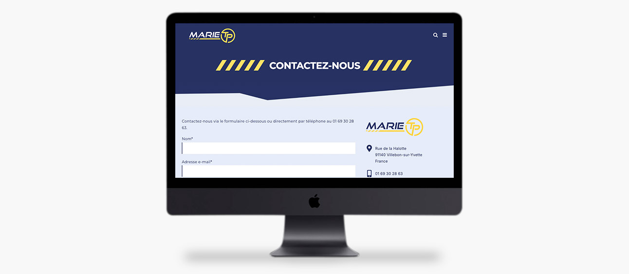 Site internet Marie TP